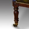 William IV mahogany bergere chair front leg