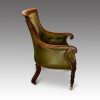 William IV mahogany bergere chair side