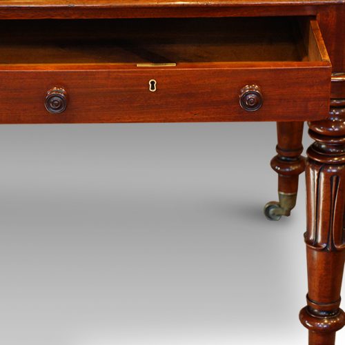 William IV writing table drawer
