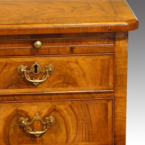 19thc. walnut chest of drawers handles