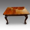 Edwardian mahogany 2 leaf extending dining table closed