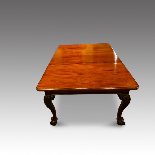 Edwardian mahogany 2 leaf extending dining table1 leaf