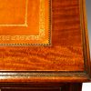 Edwardian mahogany pedestal desk corner