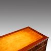 Edwardian mahogany pedestal desk leather