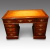 Edwardian mahogany pedestal desk top
