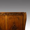 Edwardian oak settle cresting