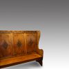 Edwardian oak settle detail