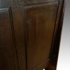 Edwardian oak settle panel back