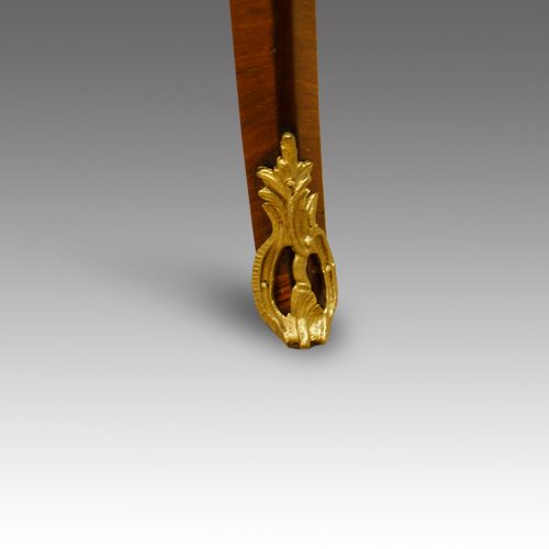 French marquetry sidetable toe