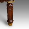 Large Leather banquet stool William IV leg