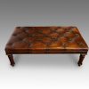 Leather banquet stool top