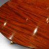 Mahogany twin pillar dining table end timber