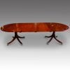 Mahogany twin pillar dining tableside view