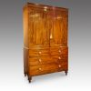 Regency mahogany press wardrobe