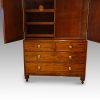 Regency mahogany press wardrobe interior