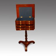 Regency work table lid and drawers