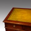 Victorian mahogany double pedestal desk leather top