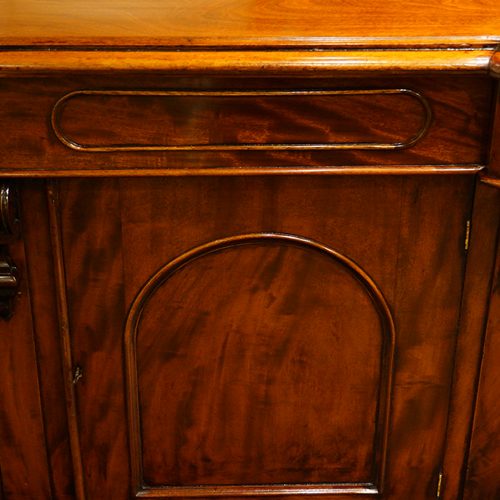 Victorian mahogany sideboard door panel