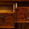 Victorian mahogany sideboard drawers open