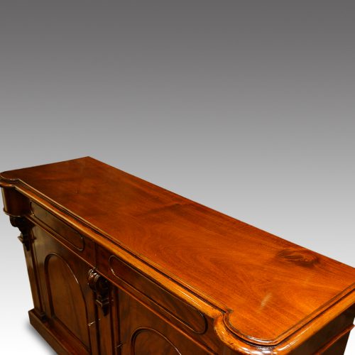 Victorian mahogany sideboard top