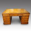Burr walnut partners desk
