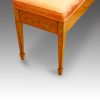 Edwardian satinwood duet stool end