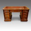 Edwards & Roberts walnut pedestal desk