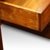 Edwards and Roberts walnut pedestal desk dovetails