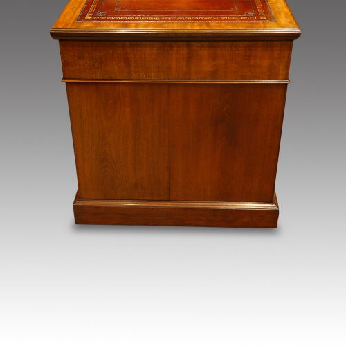 Edwards and Roberts walnut pedestal desk end