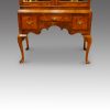 George V walnut double dome bookcase base