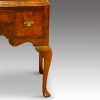 George V walnut double dome bookcase front leg