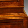 George V walnut double dome bookcase waist