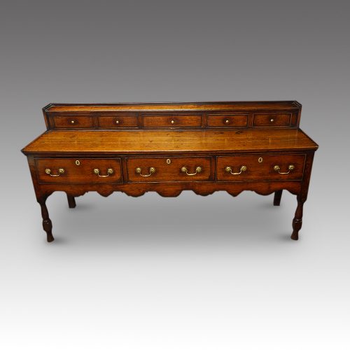 Georgian low oak dresser