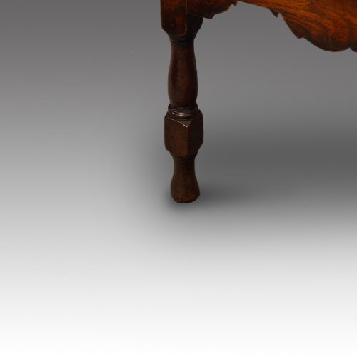Georgian low oak dresser front leg