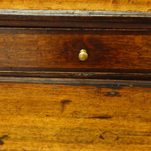 Georgian low oak dresser spice drawer