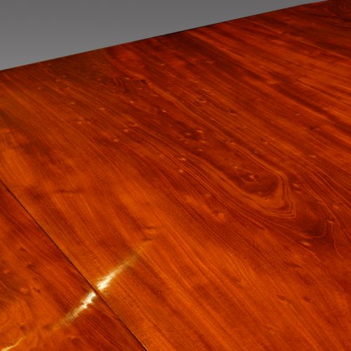 Georgian style 3 pillar dining table timber