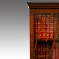 Narrow bookcase top detail