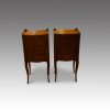 Pair of French country bedside cabinets rear