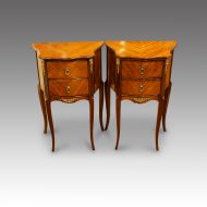 Pair of french bedside cabinets