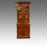 Victorian mahogany narrow bookcase