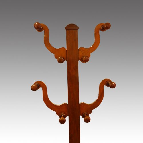 Victorian mahogany tree hallstand back detail