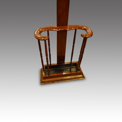 Victorian mahogany tree hallstand detail