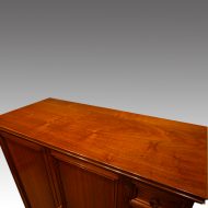 Victorian walnut linen press by Howard and sons top
