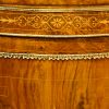 Victorian walnut serpentine credenza frieze detail