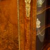 Victorian walnut serpentine credenza inlay detail