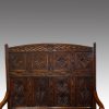 Antique carved oak settle back
