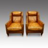Edwardian pair of easy chairs