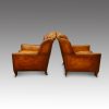 Edwardian pair of easy chairs side