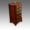 Pair of mahogany narrow chests angle