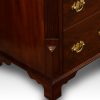 Pair of mahogany narrow chests foot
